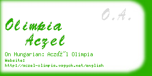 olimpia aczel business card